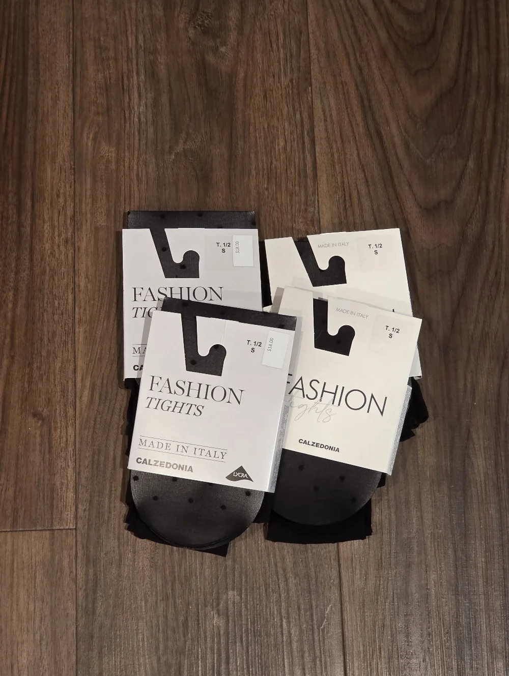 Calzedonia Fashion Tights Pois Nero Color Polka Dot Size T.1/2 S New